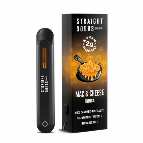 straight goods mac & cheese vapes vapor cannabis marijuana thc weed topshelfexpress top shelf express canadian canada delivery