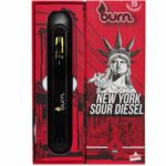 burn new york sour diesel vapes vapor cannabis marijuana thc weed topshelfexpress top shelf express canadian canada delivery