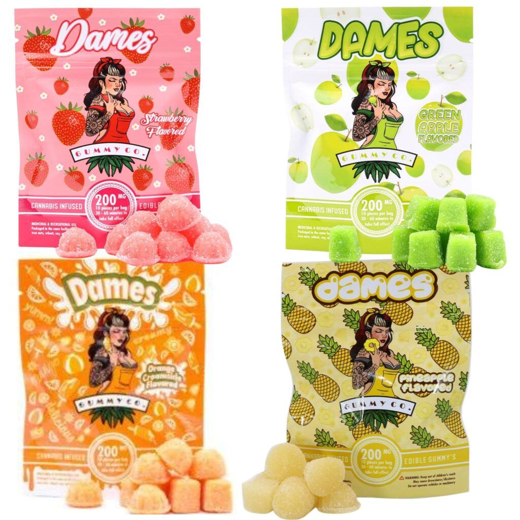 Dames Sour Gummies 200mg THC Top Shelf Express