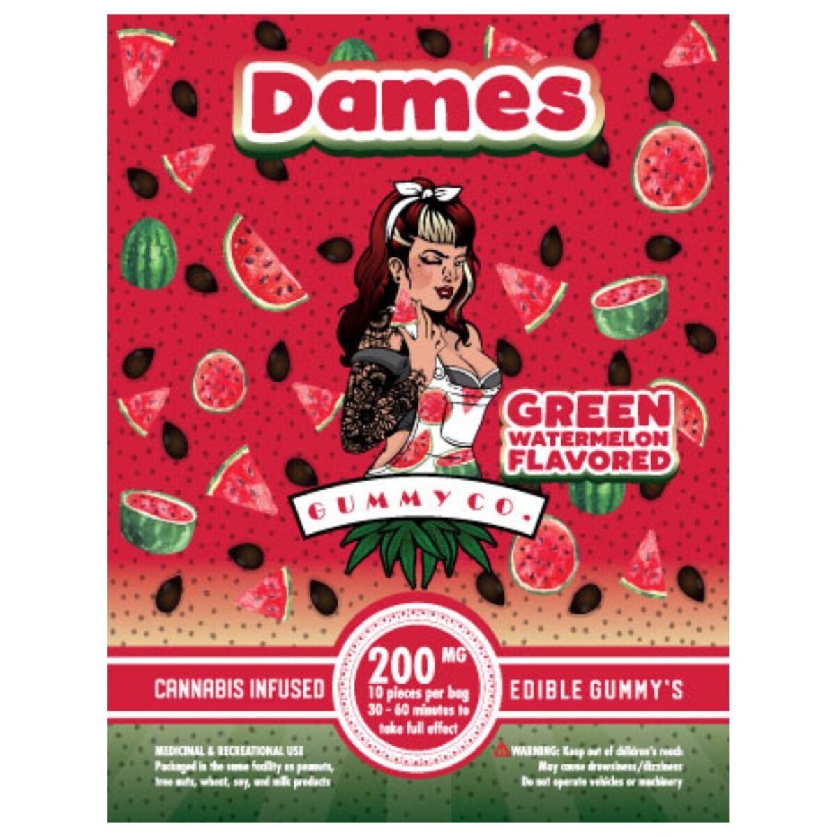 Dames Gummies 200mg THC Top Shelf Express