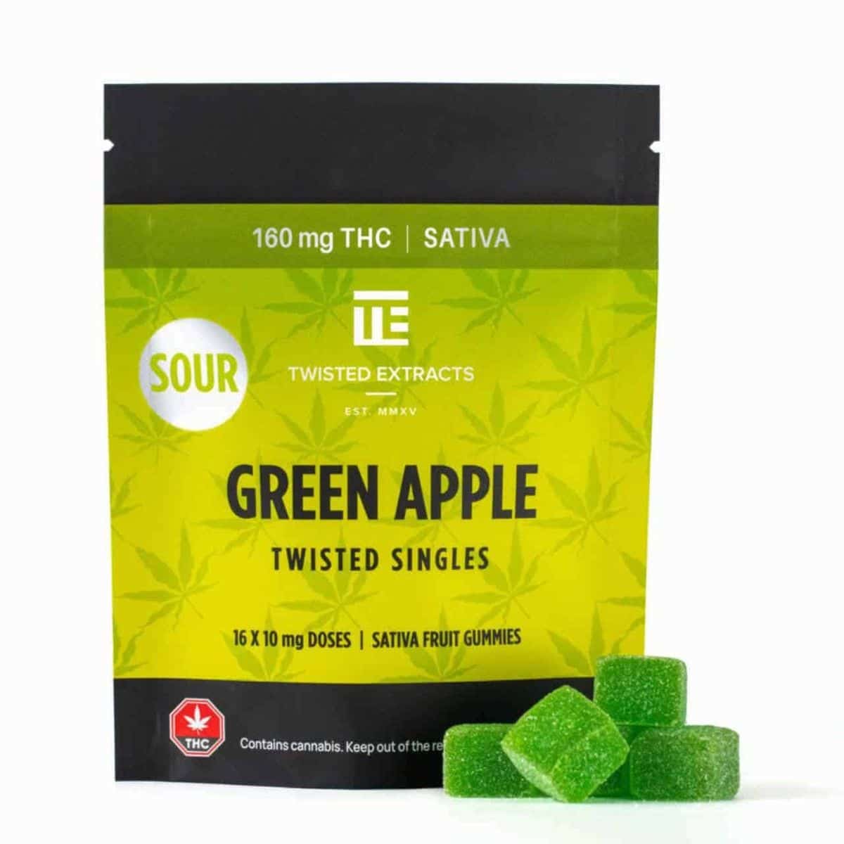 Twisted Singles Sour Green Apple Top Shelf Express