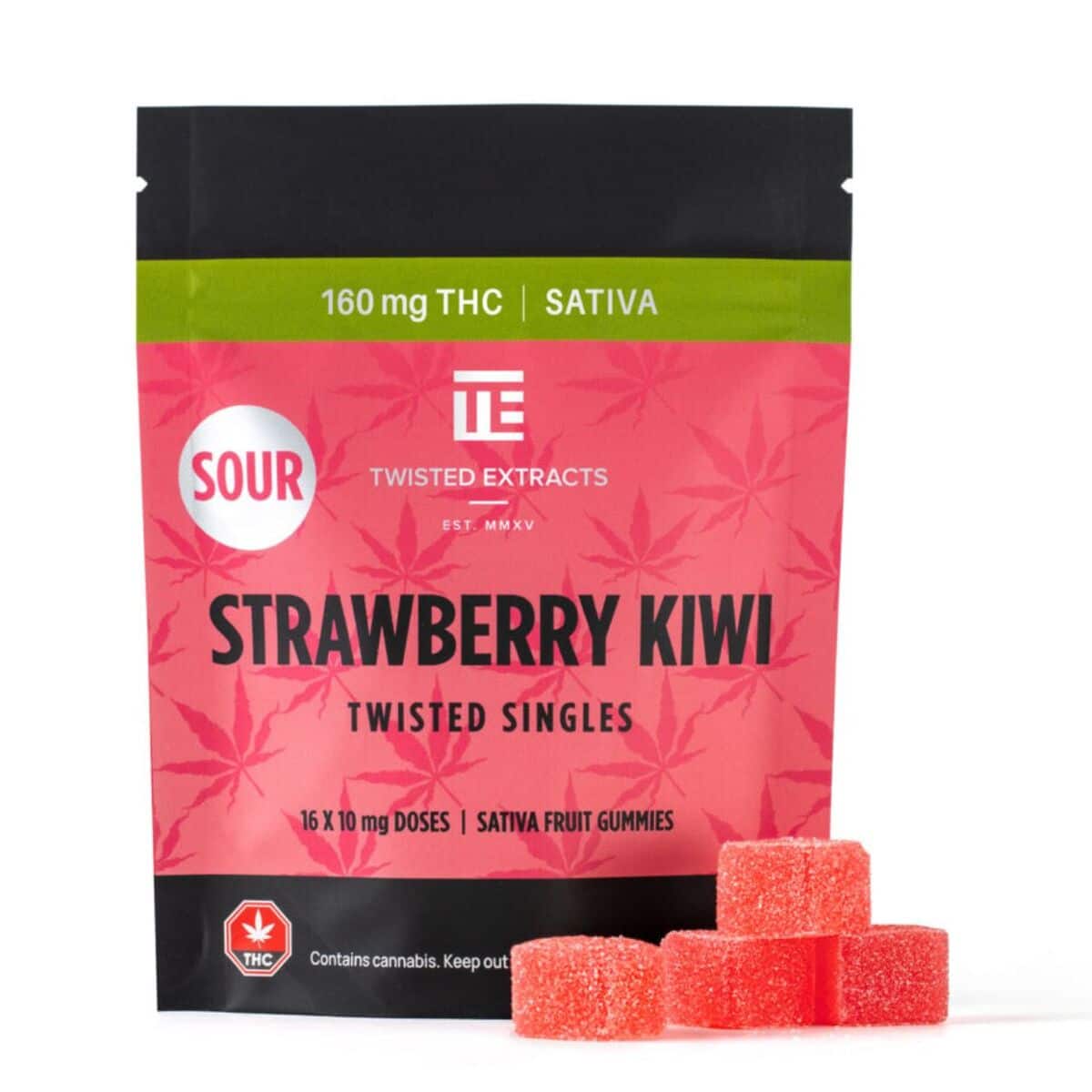 Twisted Singles Sour Strawberry Kiwi Top Shelf Express