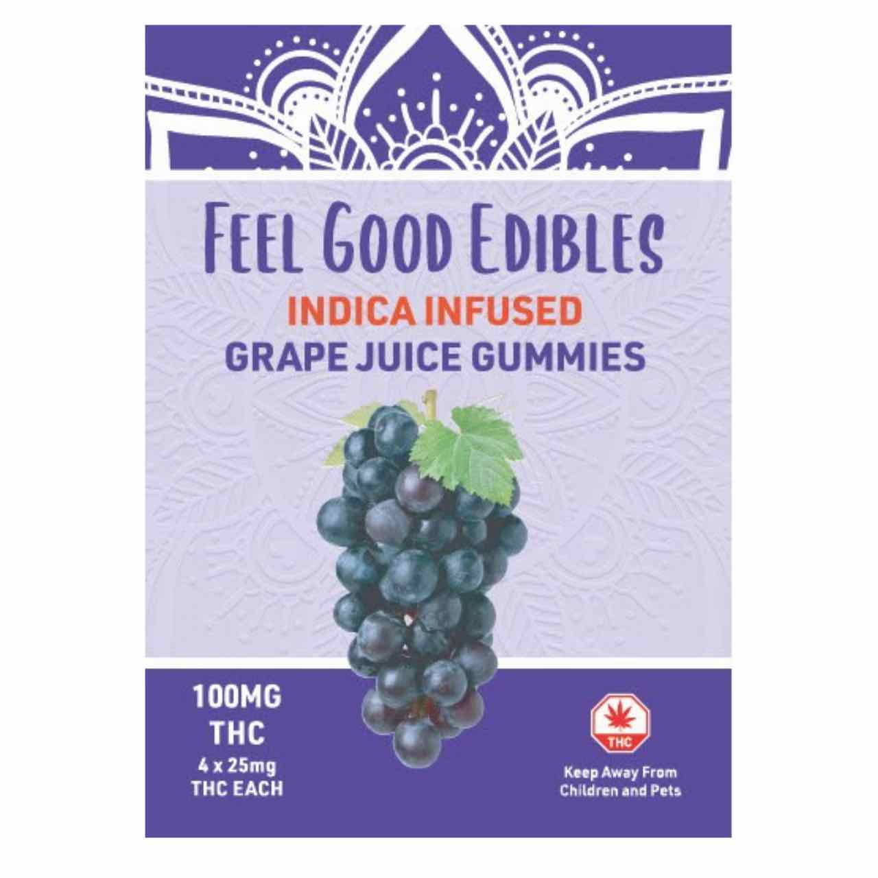 Feel Good Edibles Grape 100mg (Indica)