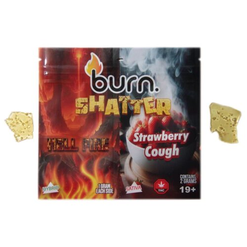 Burn Shatter 2 Grams 2 Flavours - Hell Fire + Strawberry Cough