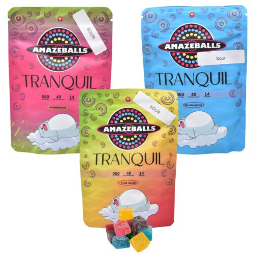 Amazeballs - Tranquil Sour Gummies 560mg THC