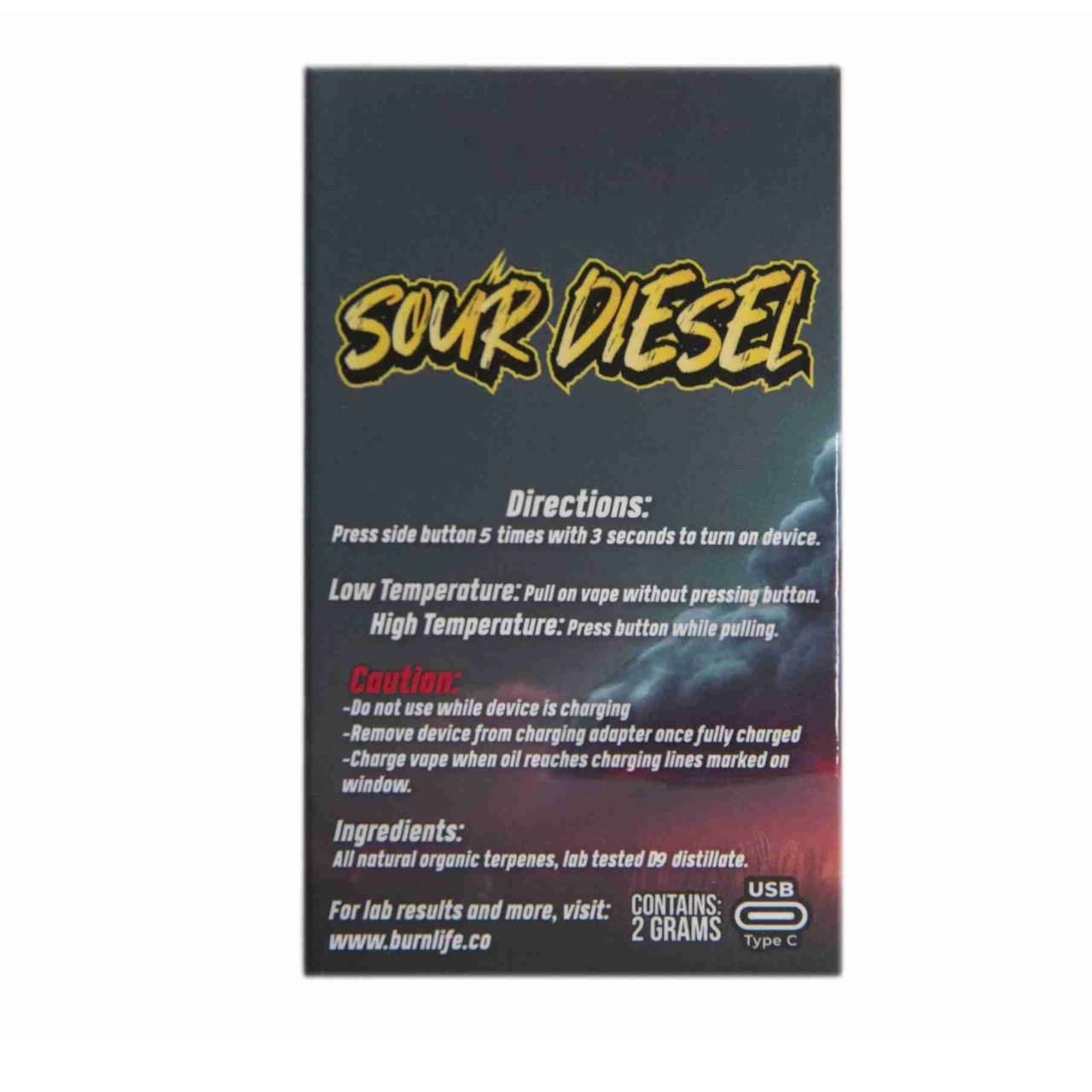 Sour Diesel Live Resin Vape Pen - Image 2