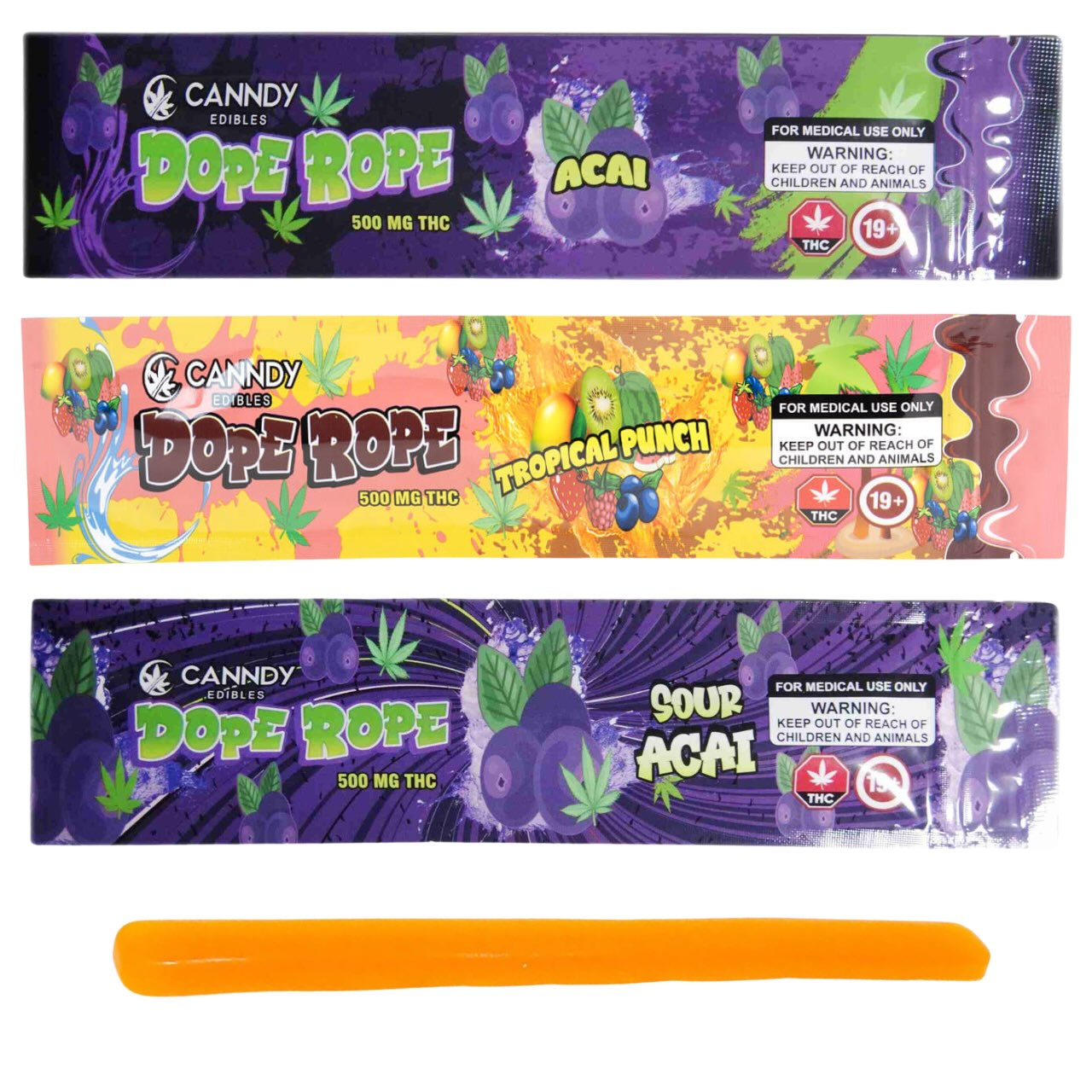 Canndy Edibles Dope Rope 500mg THC