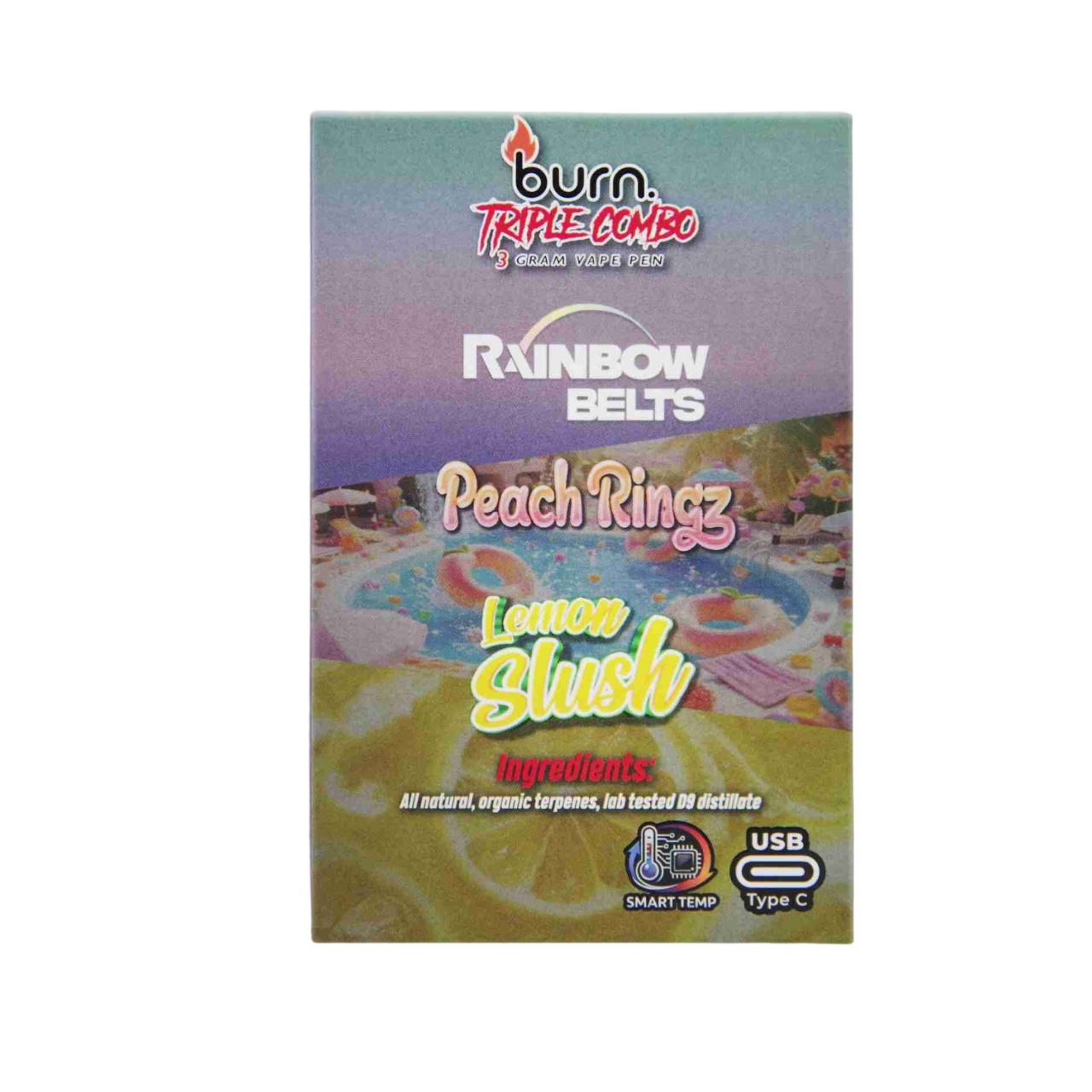 Rainbow Belts + Peach Ringz + Lemon Slush (3 Gram) - Image 2